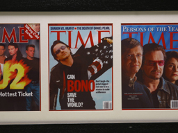 Framed U2 TIME Magazine Covers