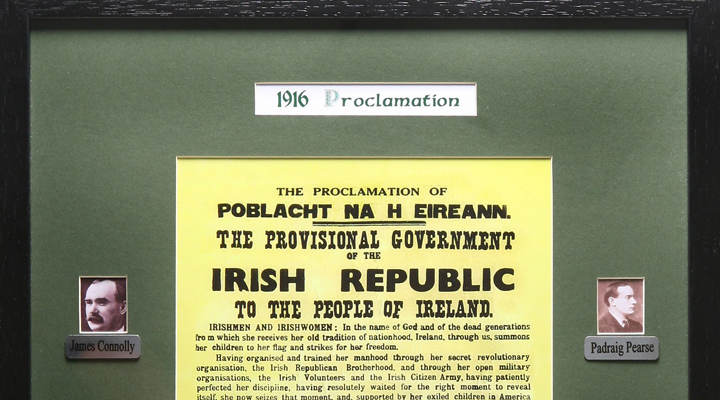 Framed Irish Proclomation